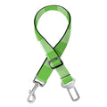 UFO Green And White Buffalo Check Print Dog Seat Belt