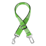 UFO Green And White Buffalo Check Print Dog Seat Belt