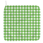 UFO Green And White Buffalo Check Print Hand Towel