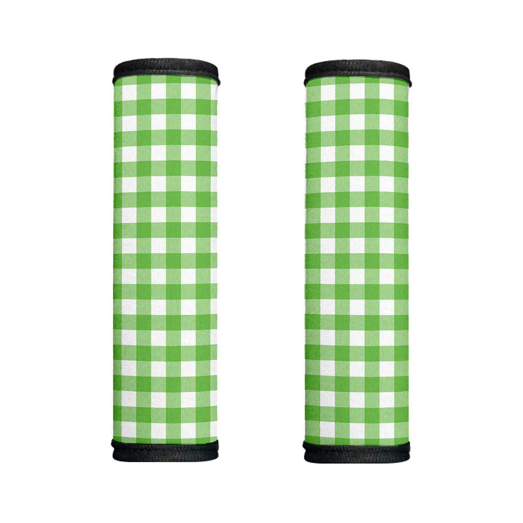 UFO Green And White Buffalo Check Print Handle Covers
