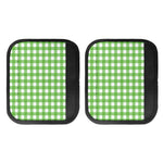UFO Green And White Buffalo Check Print Handle Covers