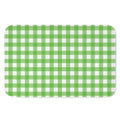 UFO Green And White Buffalo Check Print Indoor Door Mat