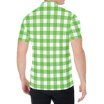 UFO Green And White Buffalo Check Print Men's Shirt