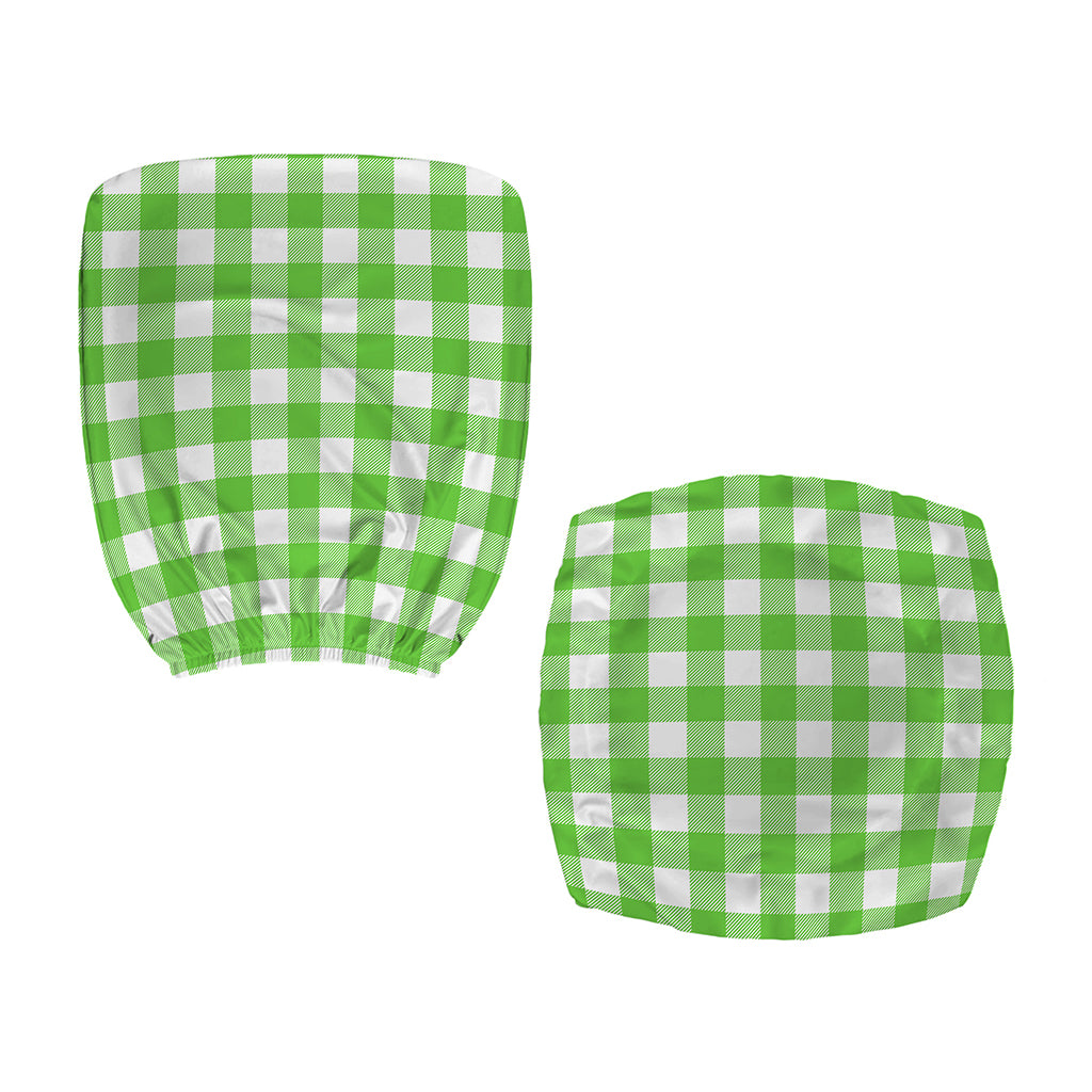UFO Green And White Buffalo Check Print Office Chair Cover