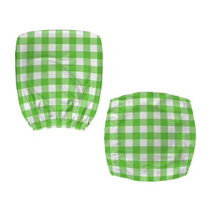 UFO Green And White Buffalo Check Print Office Chair Cover