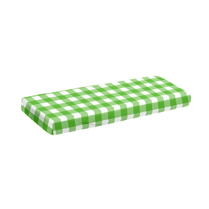 UFO Green And White Buffalo Check Print Piano Keyboard Cover