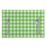UFO Green And White Buffalo Check Print Placemat