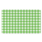 UFO Green And White Buffalo Check Print Polyester Doormat