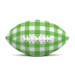 UFO Green And White Buffalo Check Print Rugby Ball