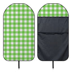 UFO Green And White Buffalo Check Print Waterproof Car Seat Cover