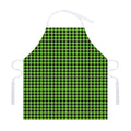 UFO Green Buffalo Plaid Print Adjustable Apron