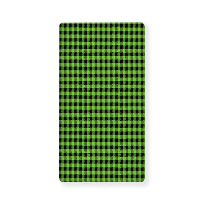 UFO Green Buffalo Plaid Print Baby Crib Sheet