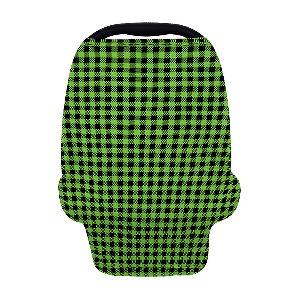 UFO Green Buffalo Plaid Print Baby Seat Cover