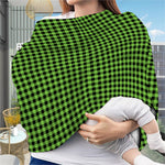 UFO Green Buffalo Plaid Print Baby Seat Cover