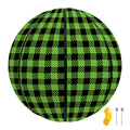 UFO Green Buffalo Plaid Print Basketball