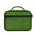 UFO Green Buffalo Plaid Print Briefcase Bible Bag