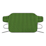 UFO Green Buffalo Plaid Print Car Windshield Snow Cover
