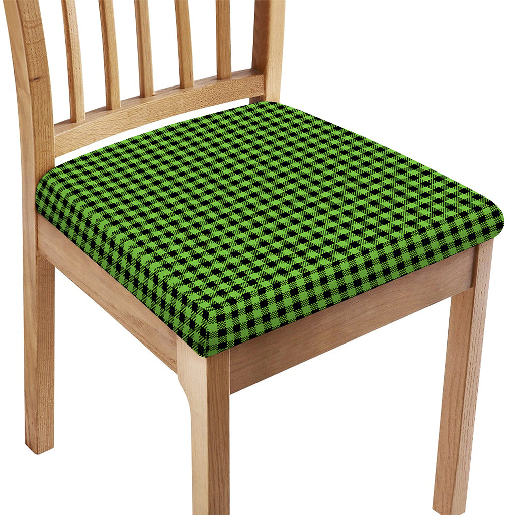 UFO Green Buffalo Plaid Print Chair Cushion Cover