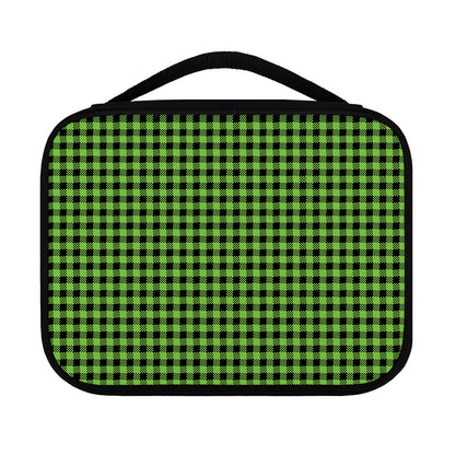 UFO Green Buffalo Plaid Print Classic Bible Case