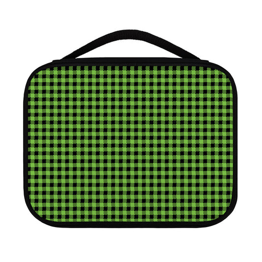 UFO Green Buffalo Plaid Print Classic Bible Case
