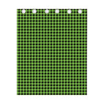 UFO Green Buffalo Plaid Print Curtain