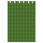 UFO Green Buffalo Plaid Print Curtain