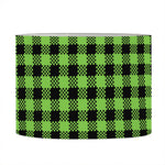 UFO Green Buffalo Plaid Print Drum Lamp Shade