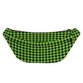 UFO Green Buffalo Plaid Print Fanny Pack