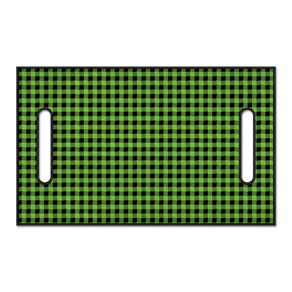 UFO Green Buffalo Plaid Print Golf Cart Seat Cover