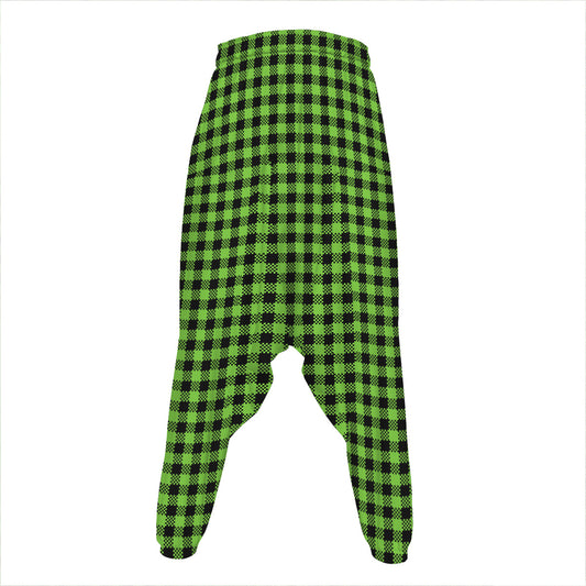 UFO Green Buffalo Plaid Print Hammer Pants