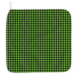 UFO Green Buffalo Plaid Print Hand Towel