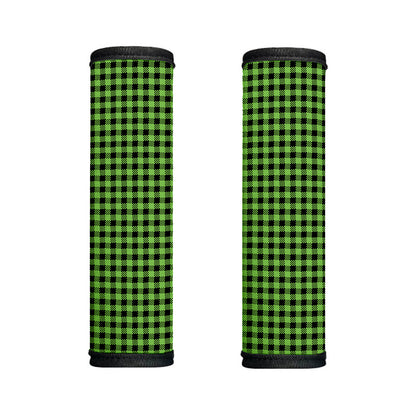 UFO Green Buffalo Plaid Print Handle Covers