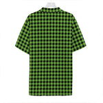 UFO Green Buffalo Plaid Print Hawaiian Shirt