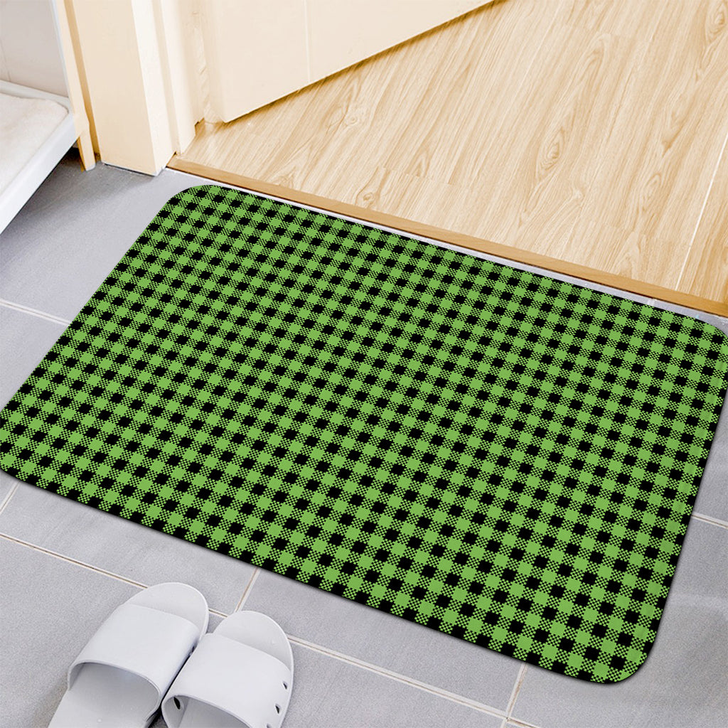 UFO Green Buffalo Plaid Print Indoor Door Mat