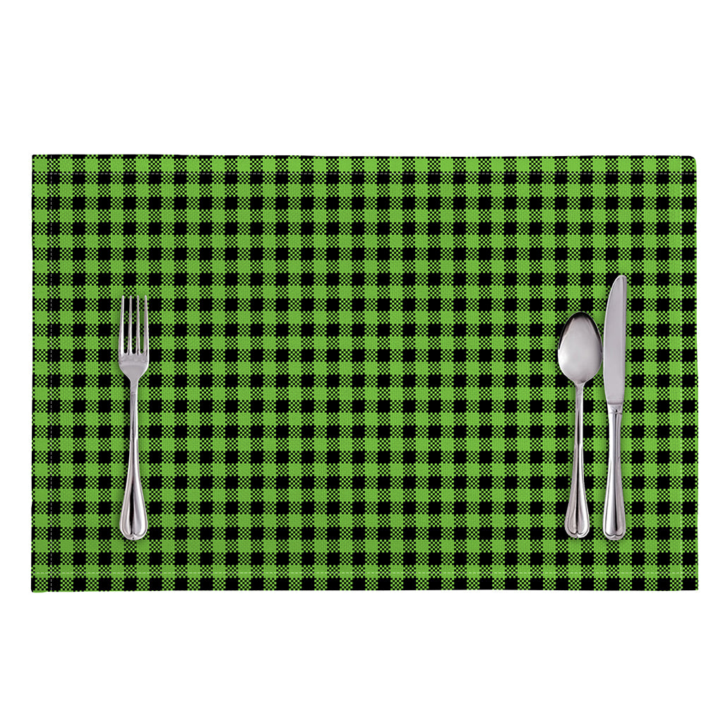 UFO Green Buffalo Plaid Print Placemat