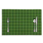 UFO Green Buffalo Plaid Print Placemat
