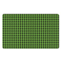 UFO Green Buffalo Plaid Print Polyester Doormat