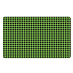 UFO Green Buffalo Plaid Print Polyester Doormat