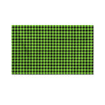 UFO Green Buffalo Plaid Print Polyester Flag