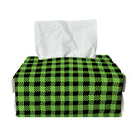 UFO Green Buffalo Plaid Print Rectangle Tissue Box Cover