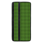 UFO Green Buffalo Plaid Print Refrigerator Handle Covers