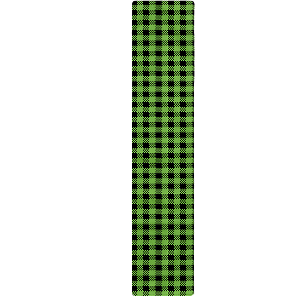 UFO Green Buffalo Plaid Print Table Runner