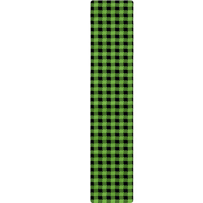 UFO Green Buffalo Plaid Print Table Runner
