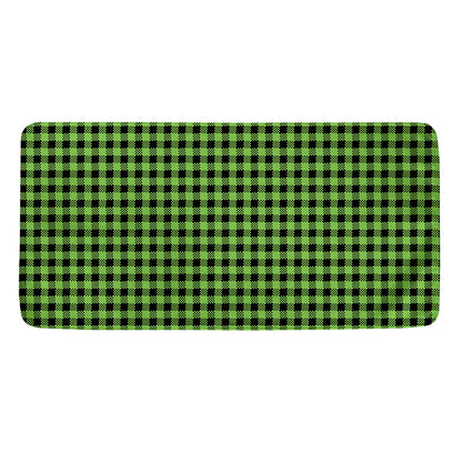 UFO Green Buffalo Plaid Print Towel