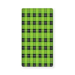 UFO Green Tartan Pattern Print Baby Crib Sheet