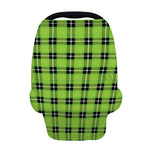 UFO Green Tartan Pattern Print Baby Seat Cover