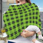 UFO Green Tartan Pattern Print Baby Seat Cover