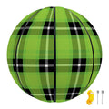 UFO Green Tartan Pattern Print Basketball