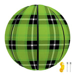 UFO Green Tartan Pattern Print Basketball
