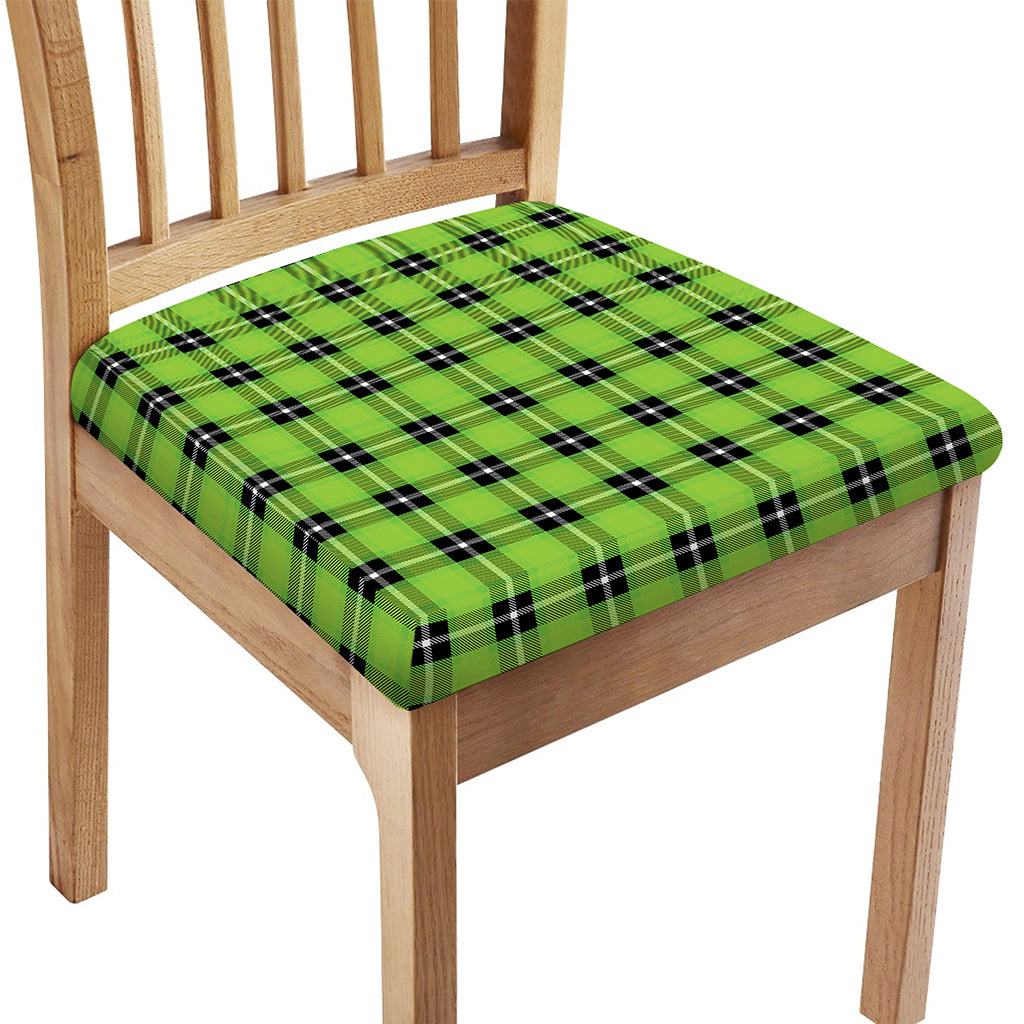 UFO Green Tartan Pattern Print Chair Cushion Cover